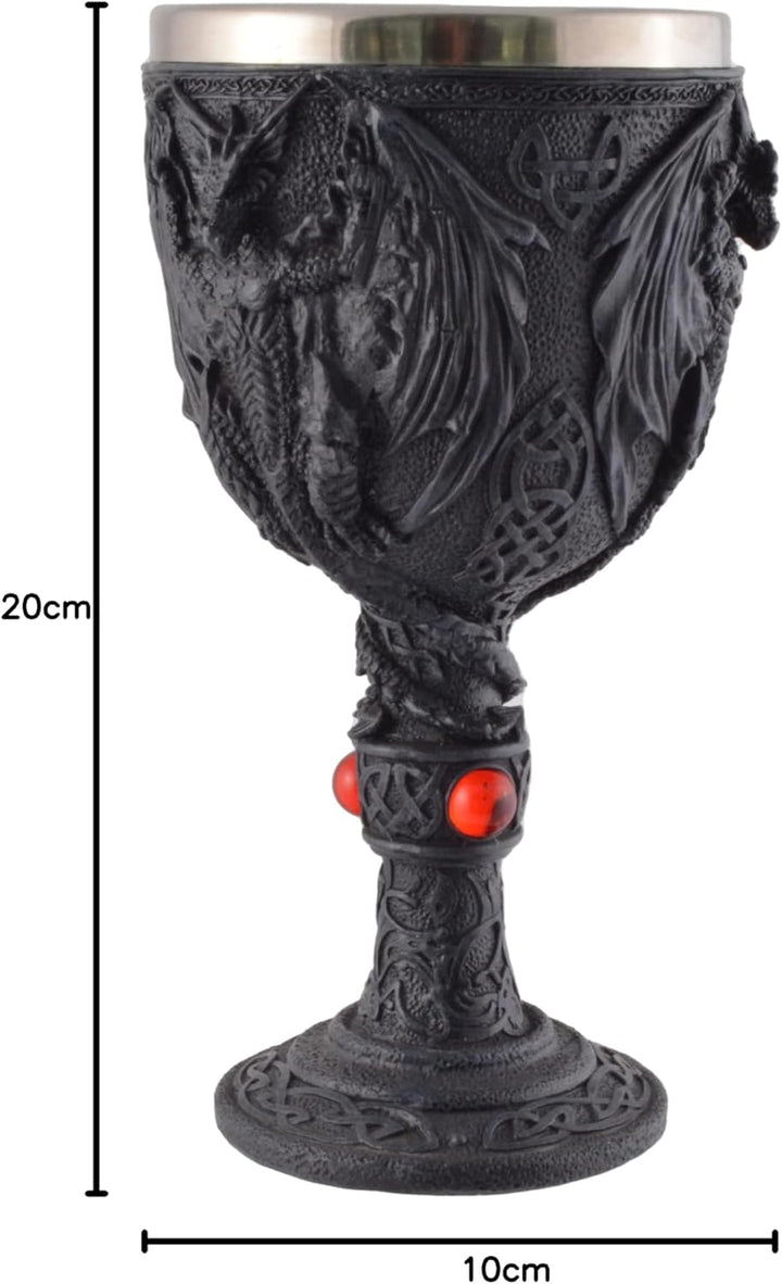 Schwarzer Drachenkelch - Mystische Drachen Volumen: 300ml
