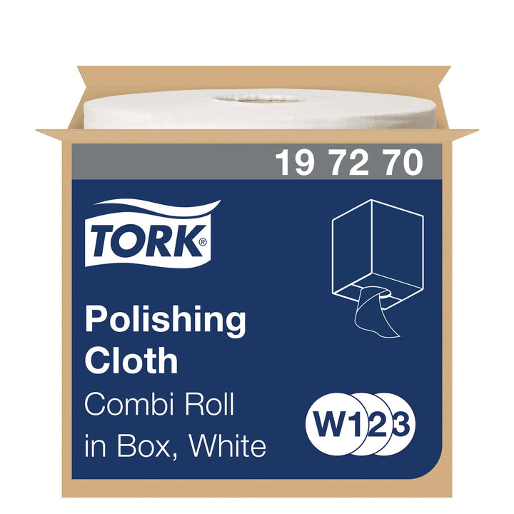 Tork Poliertücher Weiss W1/2/3, Professionelle Qualität, 1 × 450 Tücher, 197270 Nachfüllpack, Nachfü