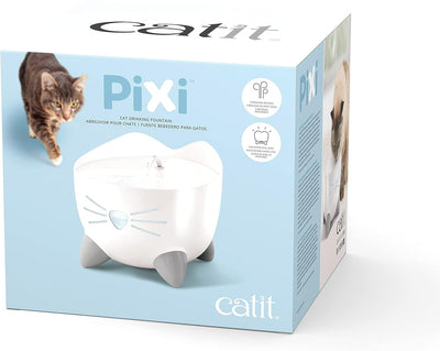 Catit Pixi Trinkbrunnen für Katzen, 2,5L, weiss, 1 Stück (1er Pack) weiss 1 Stück (1er Pack), weiss