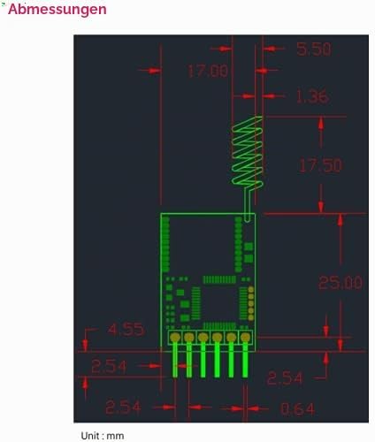 REYAX RYLR896 Lora-Modul SX1276 UART 868MHz 915MHz-Antenne bei Befehl FCC NCC