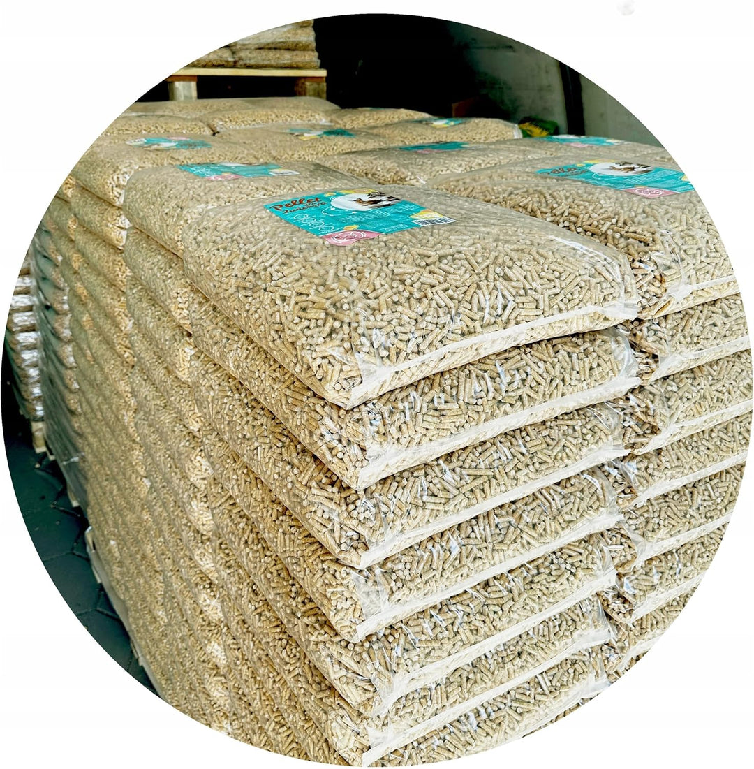 Katzenstreu Pellets | Holzpellets 100% reines Kiefernholz, pflanzliche nicht klumpende Streu für Kat