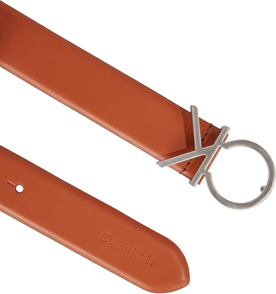 Calvin Klein Damen Re-Lock Ck Logo Belt 30Mm Gürtel 70 Braun (Autumn Leaf), 70 Braun (Autumn Leaf)