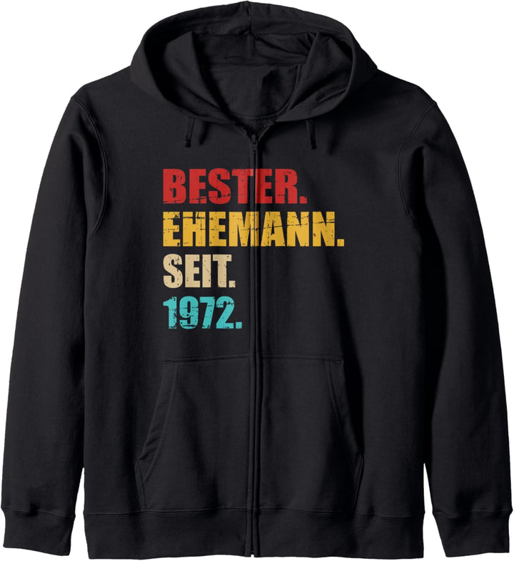 Bester Ehemann seit 1972 für 51. Hochzeitstag Kapuzenjacke