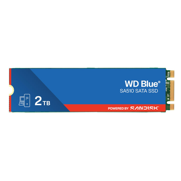 WD Blue SA510 SATA SSD 2 TB M.2 2280 (Lesen bis 560 MB/s, Schreiben bis 520 MB/s, Upgrade für PC/Lap