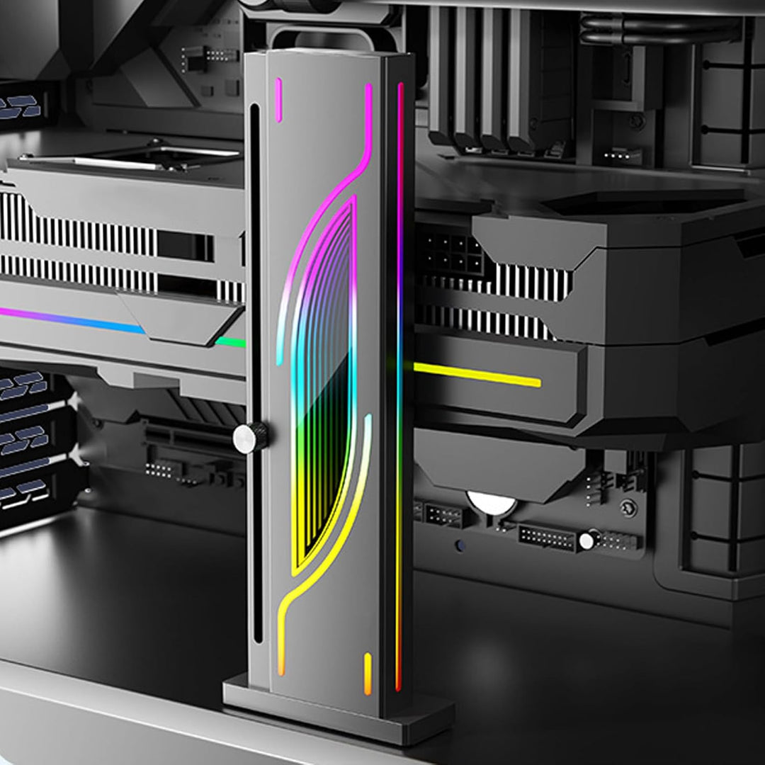 Topiky Höhenverstellbarer RGB-GPU-Ständer, 5-V-3-PIN-Grafikkartenhalterung, PC-Grafikkartenständerha