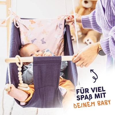 isipisi Babyschaukel | Baby Wippe für Babys von 6 Monate - 5 Jahre | Baby Schaukel Indoor & Outdoor