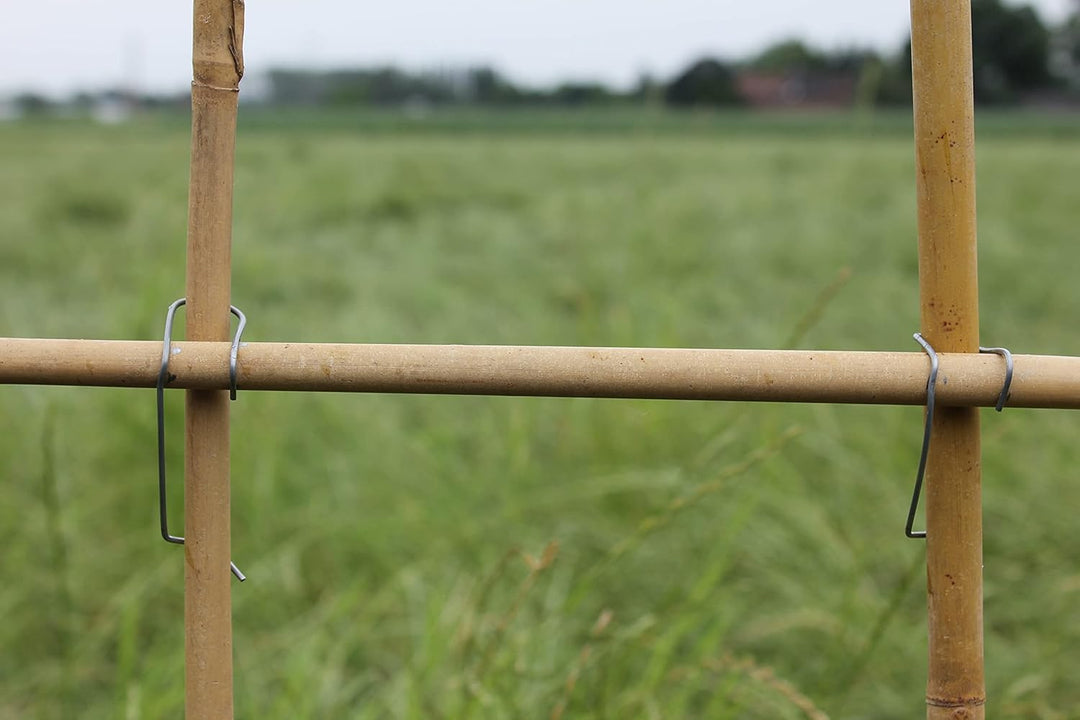 Velto Bambusklammern Tonkinklammern 50 Stück zum Bambusgitter Rankgerüst selber Bauen optimale Rankh