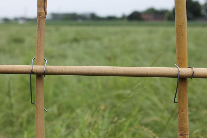 Velto Bambusklammern Tonkinklammern 50 Stück zum Bambusgitter Rankgerüst selber Bauen optimale Rankh