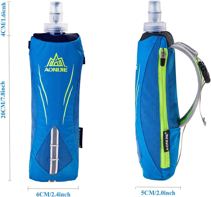 Geila Handheld Trinkflasche zum Laufen, 17 oz Handheld Trinkflasche mit Trageriemen, BPA Sport Soft