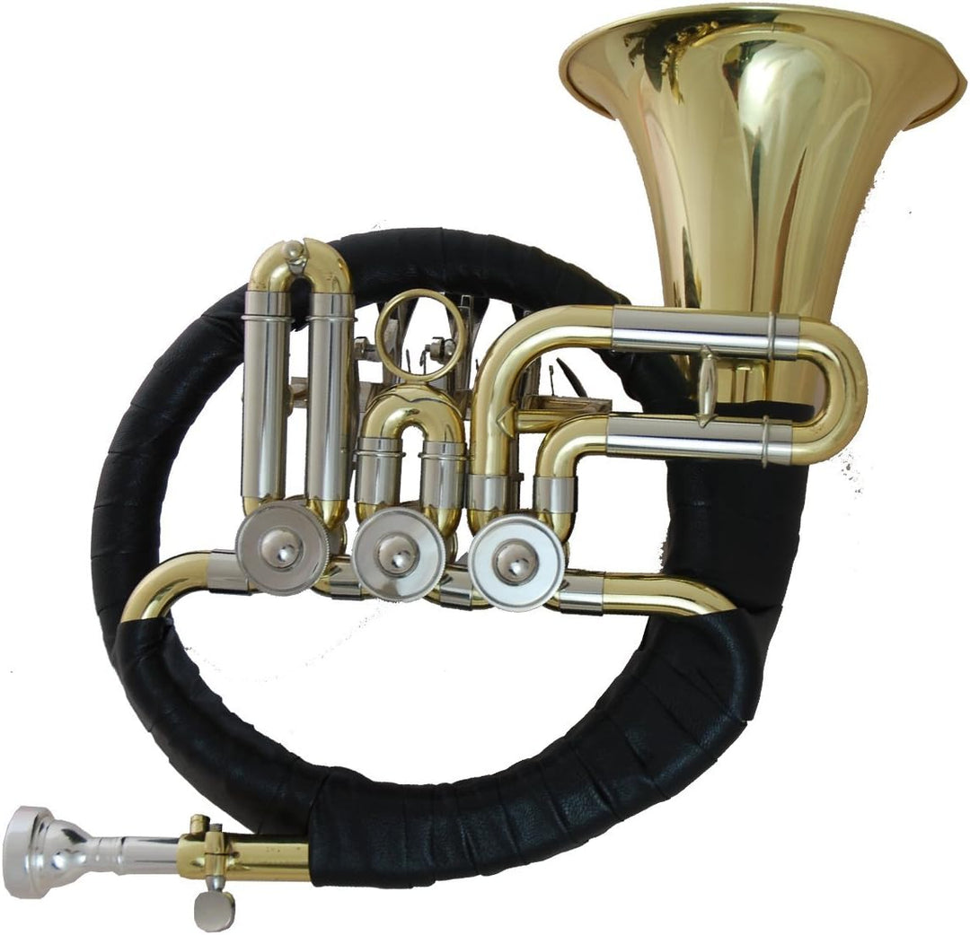 Tuyama® TJG-301 Ventil-Jagdhorn Fürst-Pless Ventilhorn Fürst-Pless-Horn in B Jagdhorn Posthorn (3 Dr