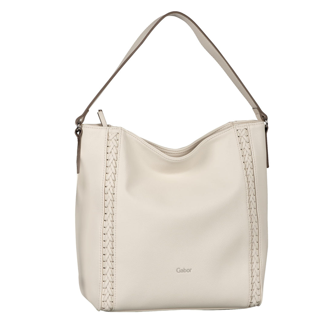 Gabor Damen Jolene Schultertasche 26 x 12 x 29 (LxBxH) Off White, 26 x 12 x 29 (LxBxH) Off White