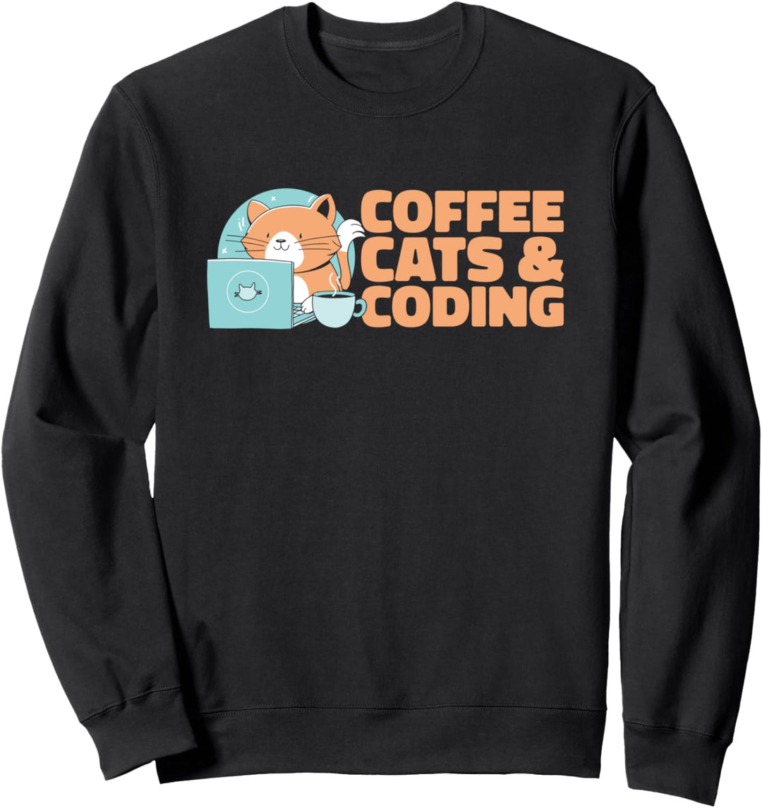 Coder Katze Entwickler Informatiker - Coden Programmierer Sweatshirt