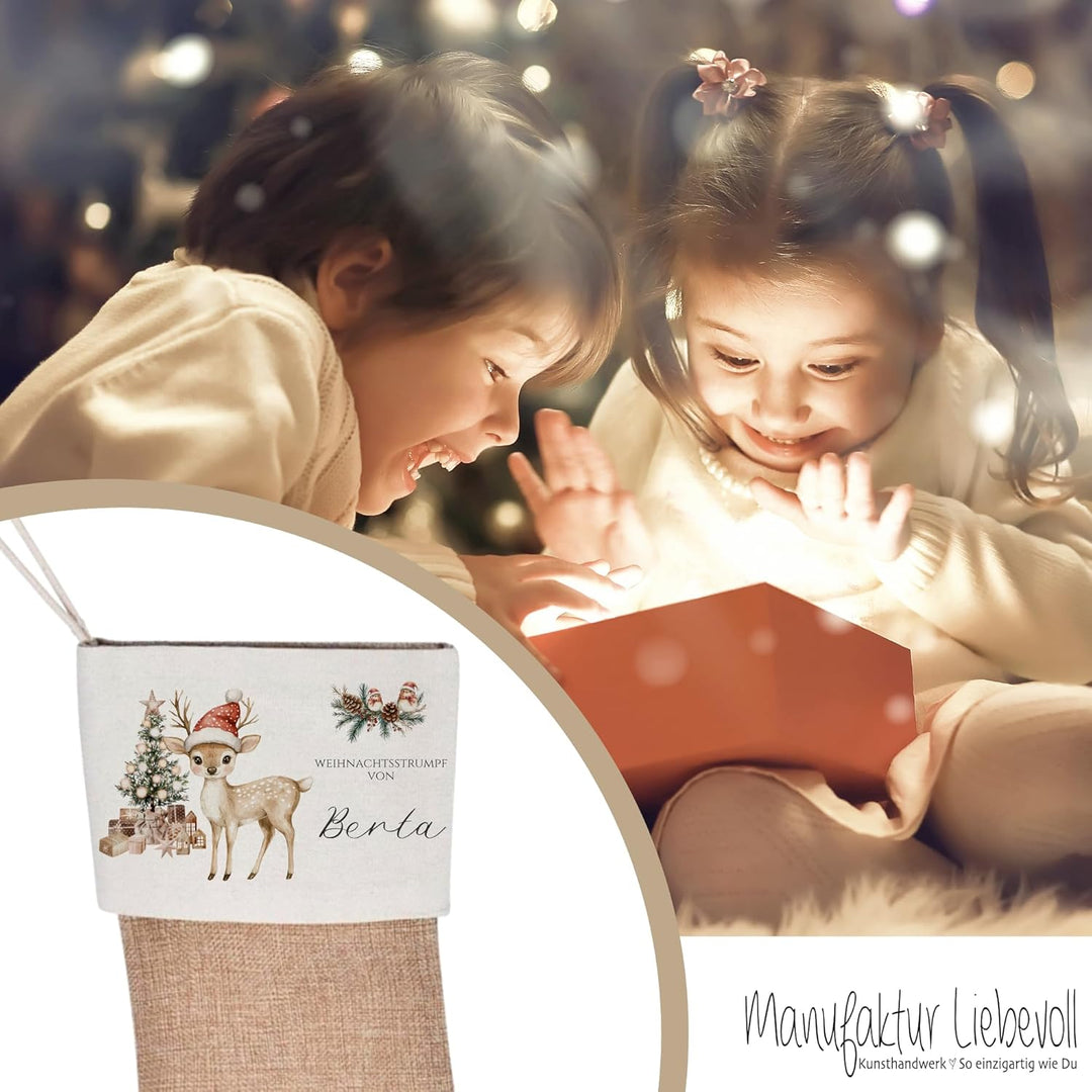 Manufaktur Liebevoll I Nikolausstrumpf Nikolausstiefel personalisiert Kinder Erwachsene Weihnachtsst
