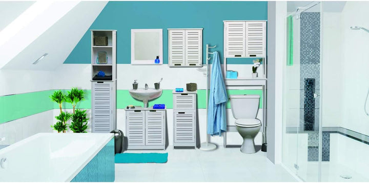 Tendance Bathroom Wall Cabinet - 2 Doors - White