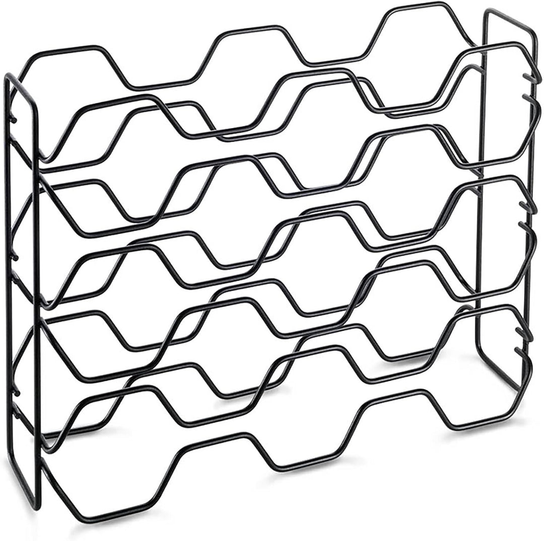 Metaltex Flaschenregal, schwarz, 43x12x34 cm