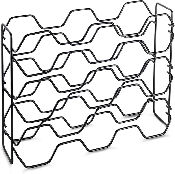 Metaltex Flaschenregal, schwarz, 43x12x34 cm