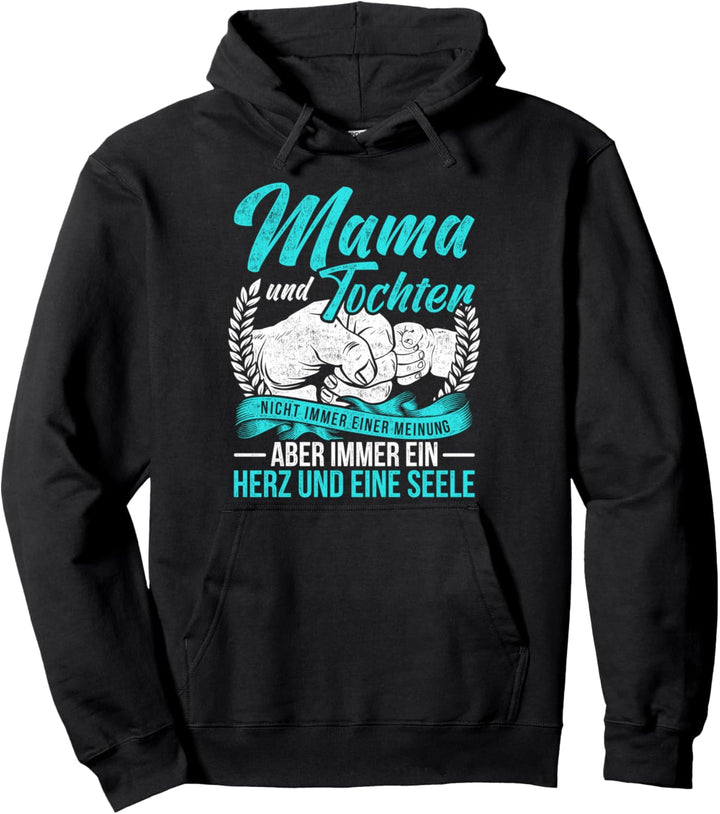 Vintage Mama Mutter Und Tochter Nicht Immer Einer Meinung Pullover Hoodie