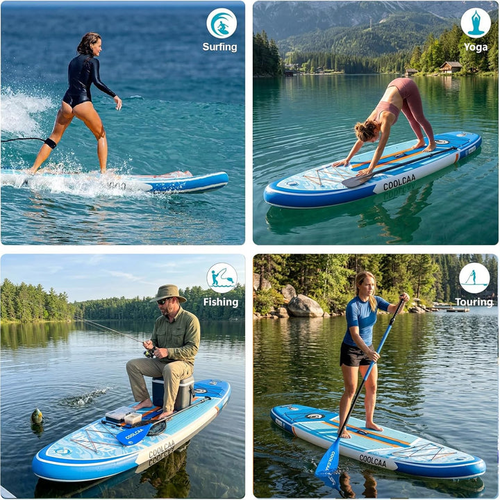 COOLCAA SUP Board, 355cm (Extra Gross) Stand Up Paddling Board, Aufblasbares Stand-Up Paddle Board m
