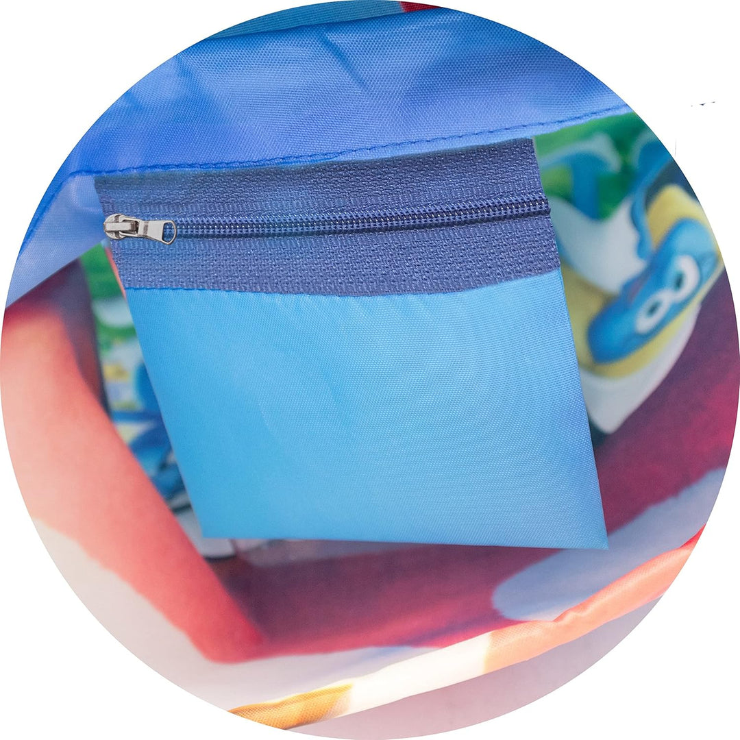 Nerthus FIH 1077 Set Rucksack + Snacktasche + Doppelwandflasche 500 ml Schlümpfe