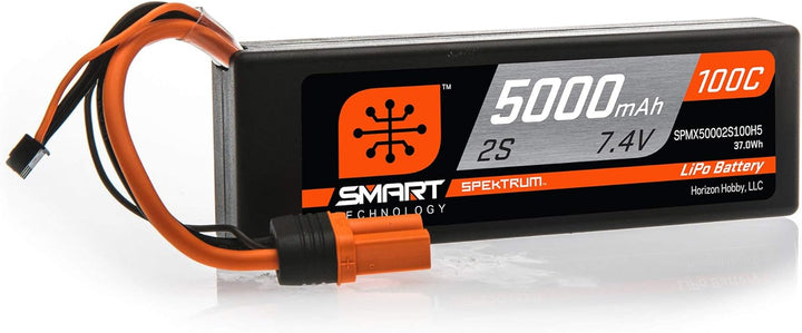7,4 V 5000mAh 2S 100C Smart Hardcase LiPo-Akku: IC5