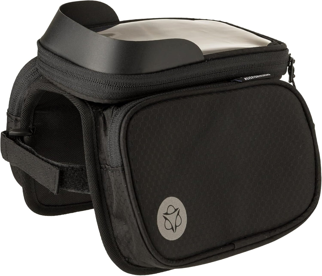 AGU Essentials Performance Doppelte Fahrrad Rahmentasche, 1L Ramentasche Fahrrad Handy, Wasserabweis