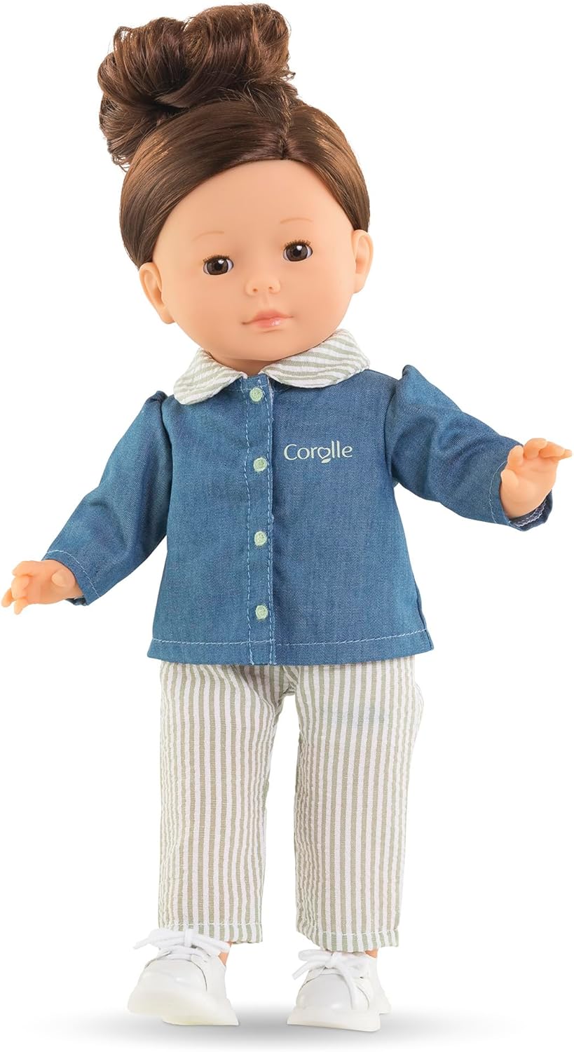 Corolle Set aus Bluse und Hose, gestreift, Kleidung für Puppen, 36 cm, ab 3 Jahren, 9000213180