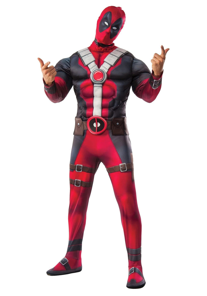 Offizielles Rubie-Kostüm I-820181STD, Rubies-Kostüm Deadpool für Erwachsene, Einheitsgrösse, Einheit