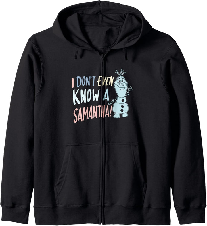 Disney Frozen 2 Olaf I Don't Even Know A Samantha Kapuzenjacke