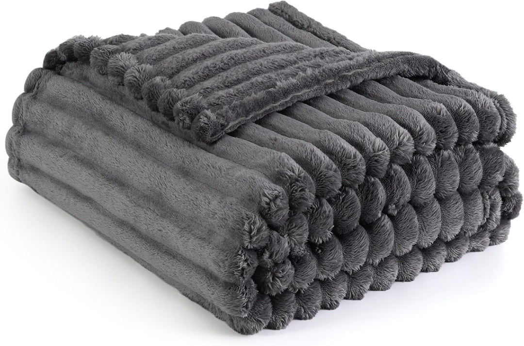 Bedsure Kuscheldecke Flauschig Decke Fleecedecke – Weiche Warme Grobe Korddecke Gemütlicher Überwurf