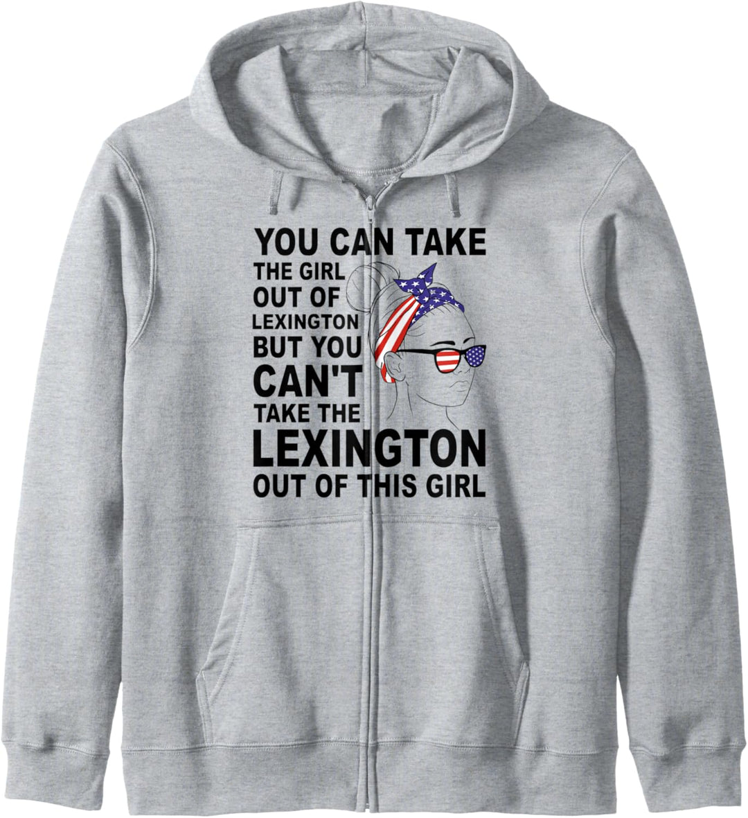 Klassisches Retro-Mädchen aus Lexington – Stolze Lexington Girl Kapuzenjacke
