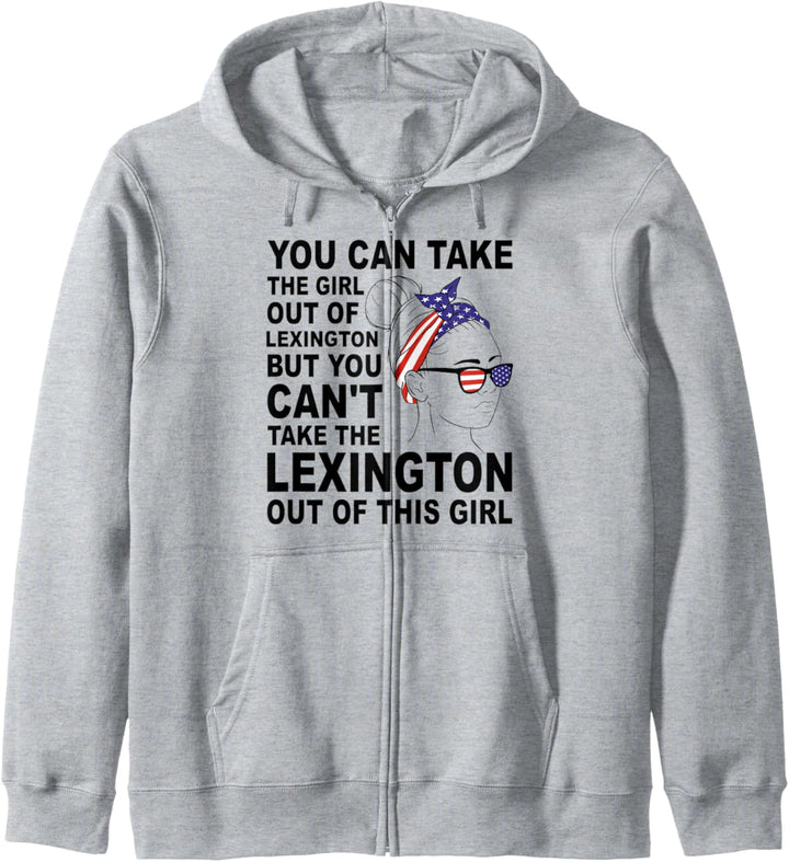 Klassisches Retro-Mädchen aus Lexington – Stolze Lexington Girl Kapuzenjacke
