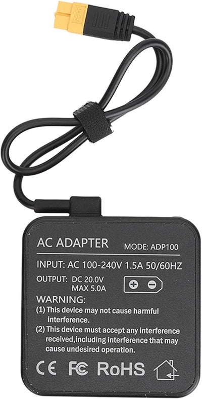 Alomejor ADP100 100 W 20,0 V 5 A Netzteil mit XT60-Ausgangsadapter, Stabile Leistung für RC Drone Ch