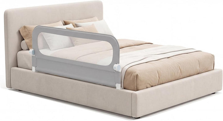 RELAX4LIFE Bettgitter Rausfallschutz, 150 x 60 cm, zusammenklappbares Bettschutzgitter, Kinderbettgi