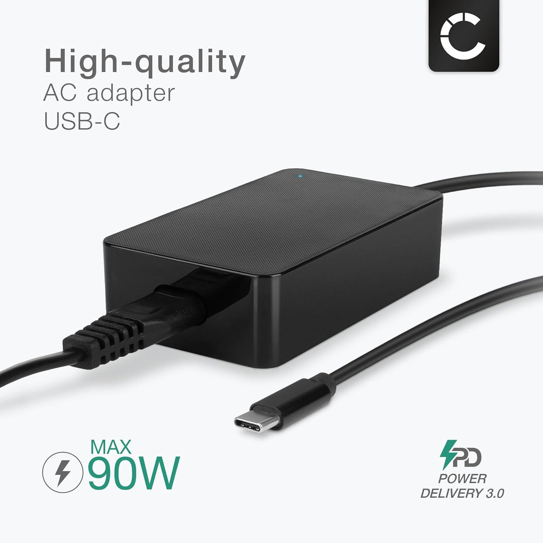 CELLONIC® PD Power Delivery | 5V-20V 90W Netzteil (auch 87W 61W 45W 30W 12W) für USB C Notebooks, Ta