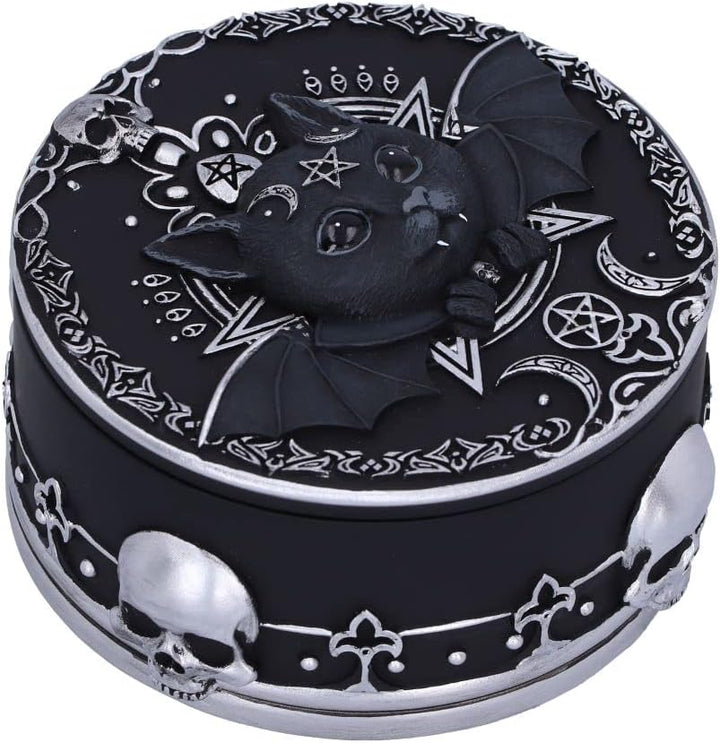Nemesis Now Malpuss Schmuckdose, Schwarz, 10,8 cm, 10.8cm