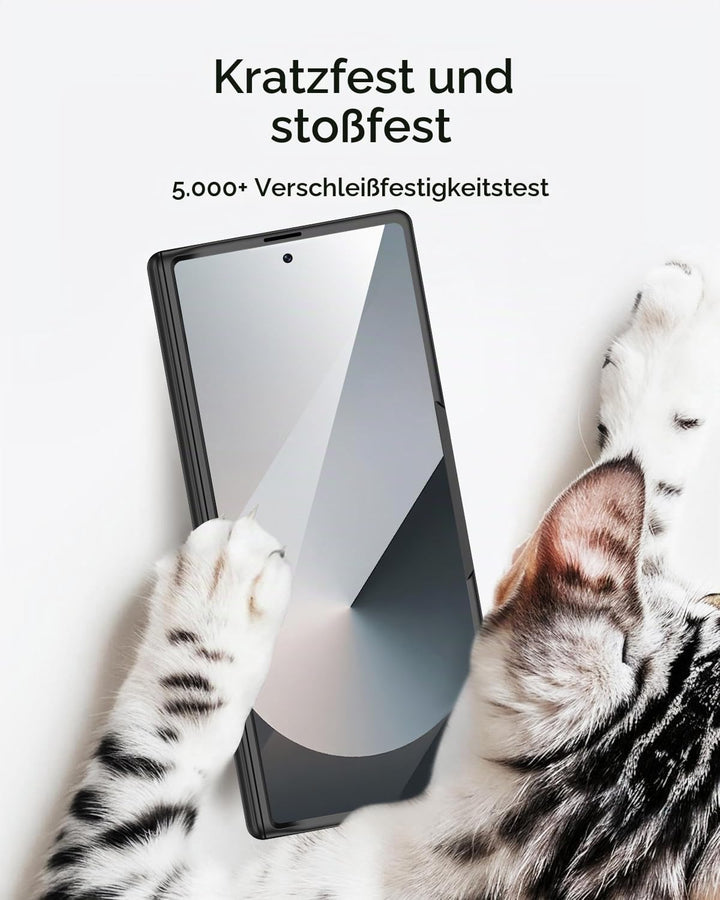 Miimall Kompatibel mit Samsung Galaxy Z Fold 7 Hülle mit Displayschutz Anti-SPY, [Magnetischer Schar