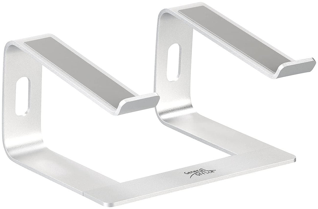 General Office Laptop Stand: Mobiler Alu-Notebook-Ständer für Geräte bis 40 cm (15,8"), Silber (Note