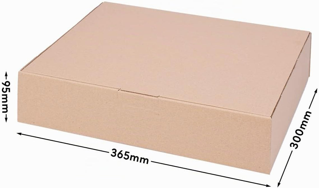 50 Faltschachteln Braun | 365 x 300 x 95mm - WP M | Versandkarton DHL Karton Hermes DPD GLS Verpacku