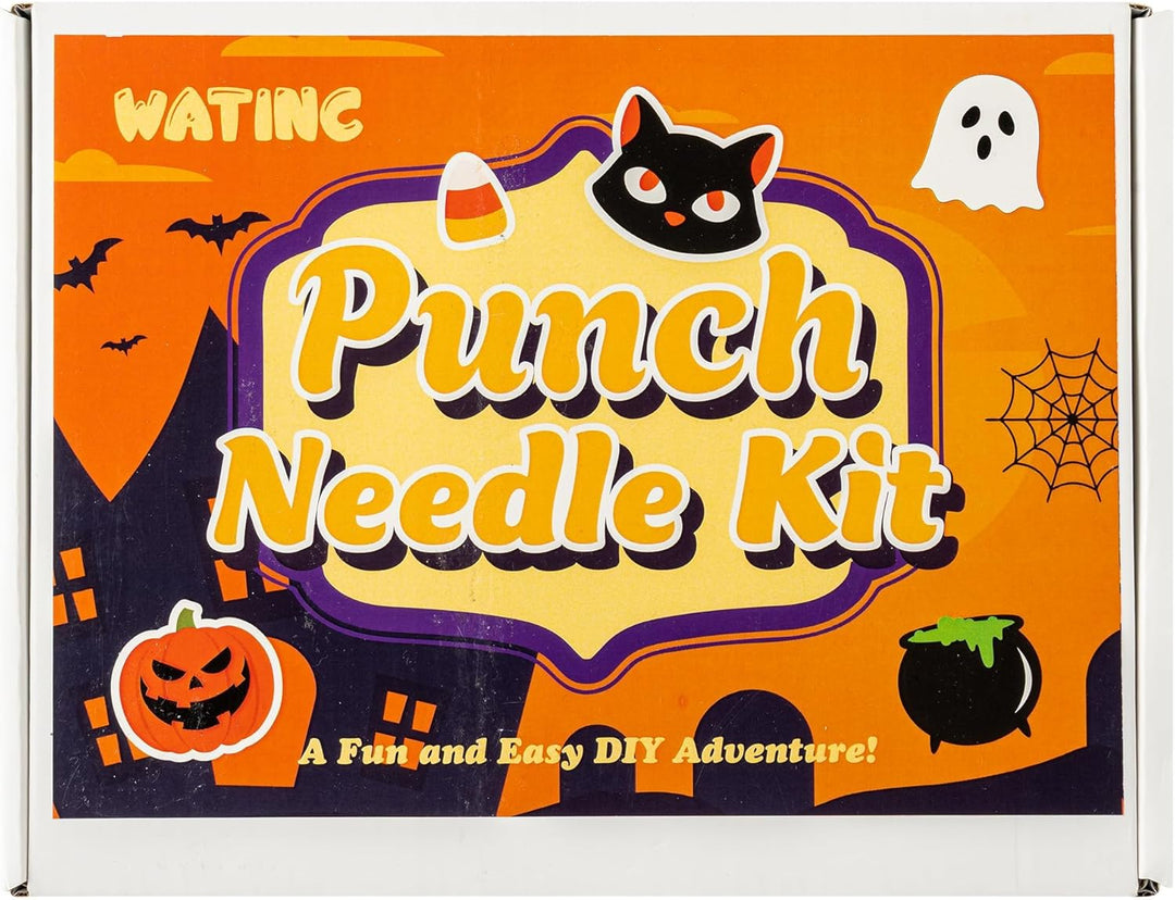 WATINC Punch Needle Untersetzer Kit 23pcs Einfache Kunst Werk Dekor Handwerk Versorgung für Anfänger