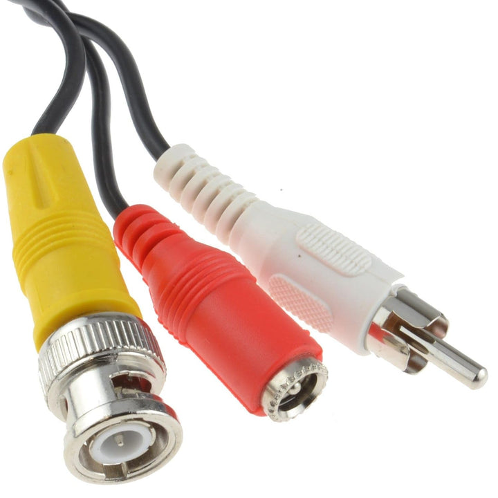 Videoüberwachung CCTV Anschlusskabel BNC Video Chinch Cinch Audio und 2,1 mm DC Strom Kabel 40 m [40