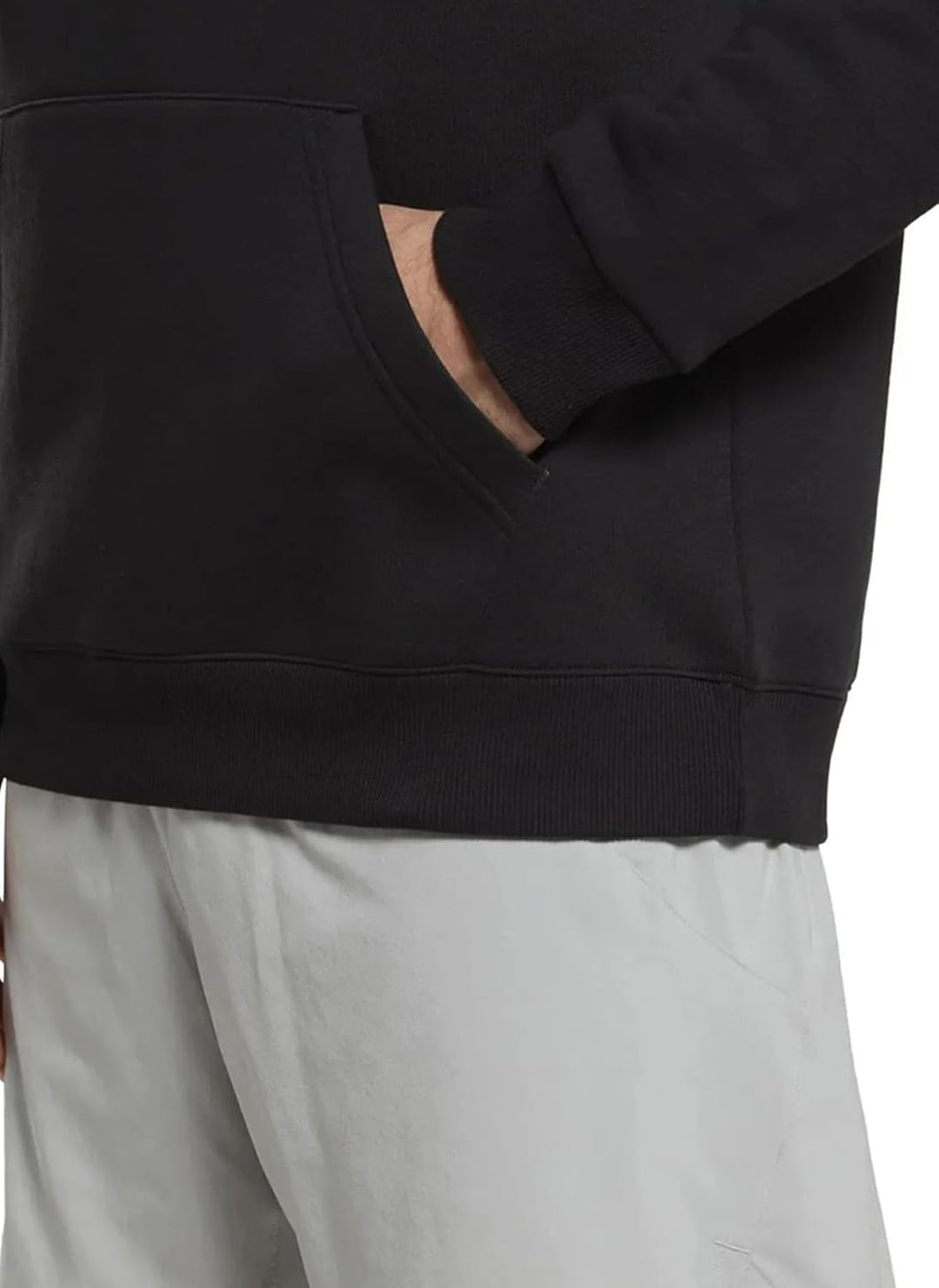 Reebok Herren Logo auf der Linken Brust Kapuzenpullover S Schwarz, S Schwarz