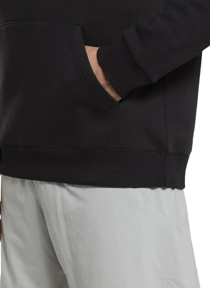 Reebok Herren Logo auf der Linken Brust Kapuzenpullover M Schwarz, M Schwarz