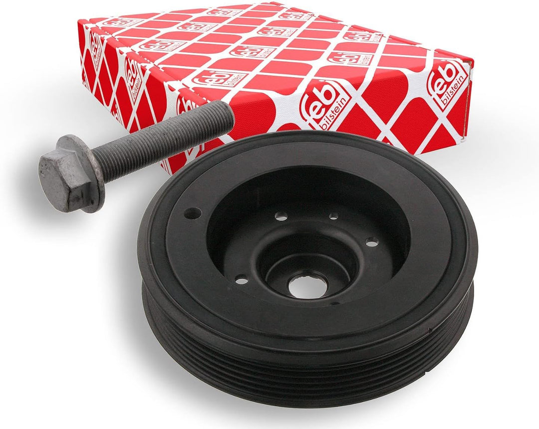 febi bilstein 33568 Riemenscheibe (entkoppelt) für Kurbelwelle, mit Schraube , 1 Stück