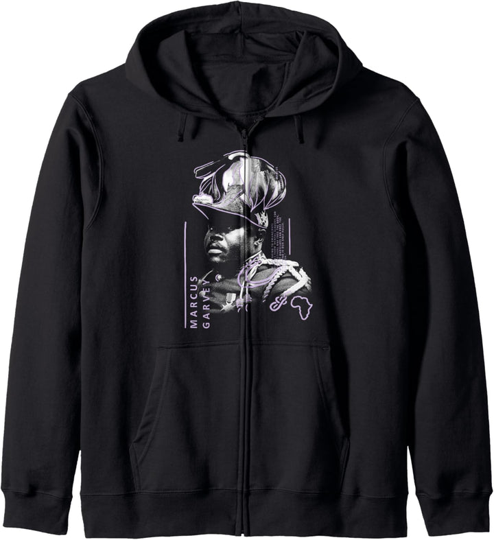 Marcus Garvey Quote Front & Back Kapuzenjacke
