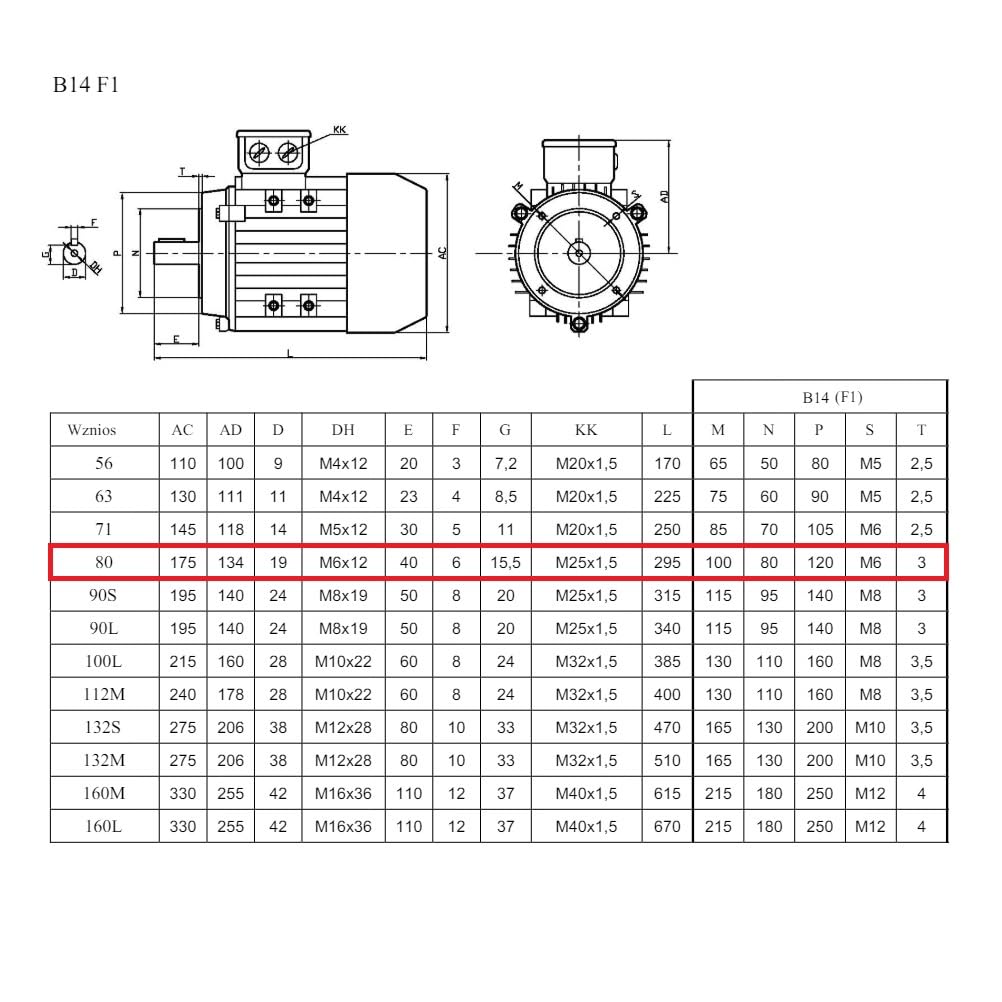 Elektromotor 0,55kW 1400 U/min 3-phasen 230/400V Drehstrommotor MOLL-MOTOR Energiesparmotor Flanschm