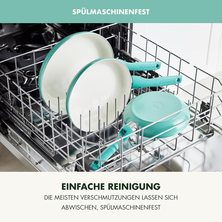 GreenPan Rio Gesunde Antihaft-Keramik Bratpfanne 18 cm, PFAS-frei, Stay-Cool-Griff, Backofenfest bis