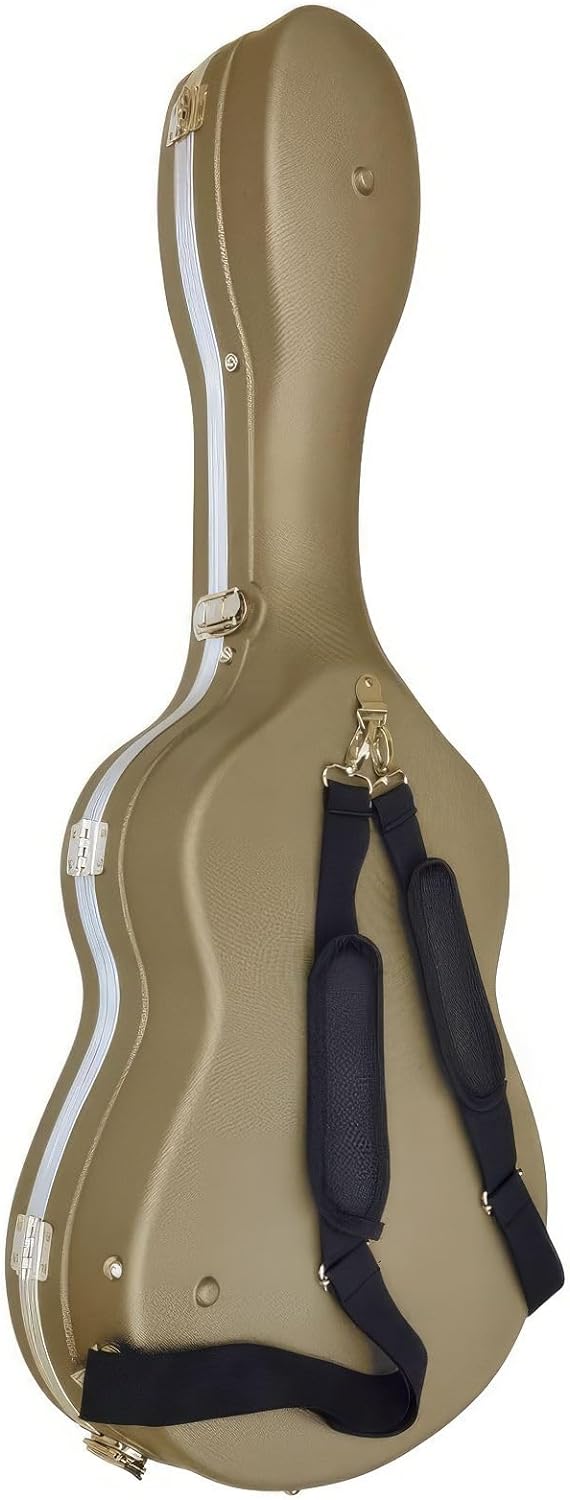 Cibeles ABS-Etui für klassische Gitarre, Marke, gold, Gitarrenetui, Gold