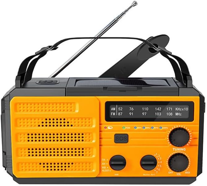TKMARS Radio Notfall 8000mah Kurbelradio Fm/Am Solar Radio Kann Zwei Mobiltelefone Gleichzeitig Aufl