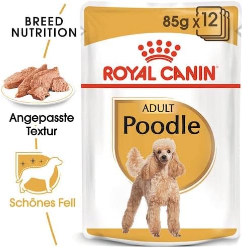Royal Canin Poodle Adult | Doppelpack | 2 x 12 x 85 g | Nassfutter für ausgewachsene Pudel | Zur Unt