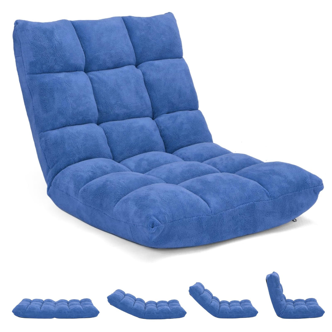 LIFEZEAL Bodenstuhl gepolstert, Bodensessel Bodensofa mit Verstellbarer Rückenlehne, Meditationsstuh